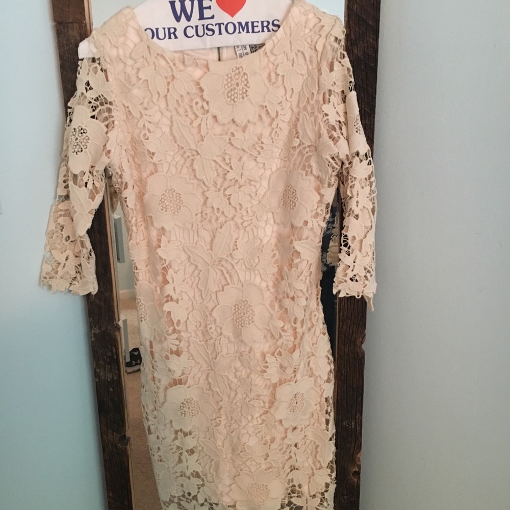 Cream Lace Dress